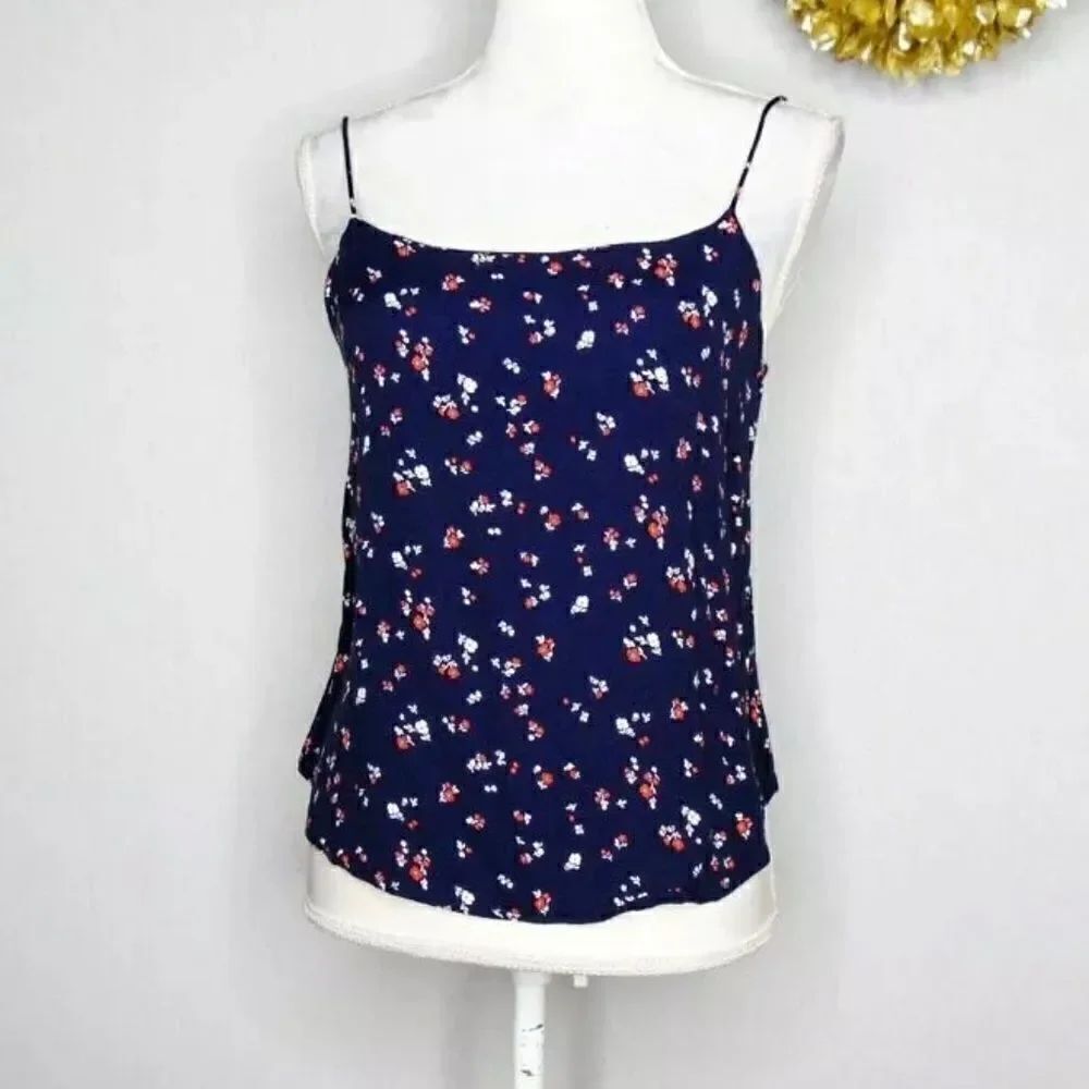 REFORMATION Floral Spaghetti Strap Tank Cami